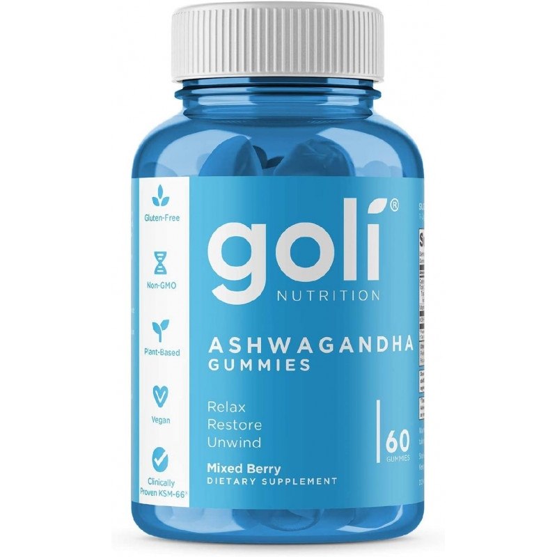 GOLI NUTRITION Ashwagandha KSM-66 kummikommid 60 tk