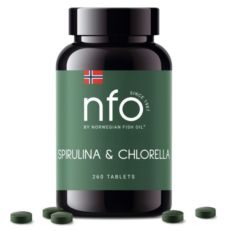 NFO spirulina ja klorella 260 tabletti