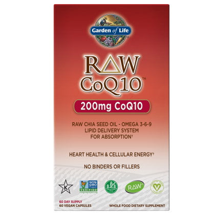 Garden of Life RAW CoQ10 - koensüüm Q10 200 mg 60 kapslit