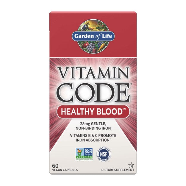 Garden of Life vitamiinikood RAW Healthy Blood – Healthy Blood 60 kapslit