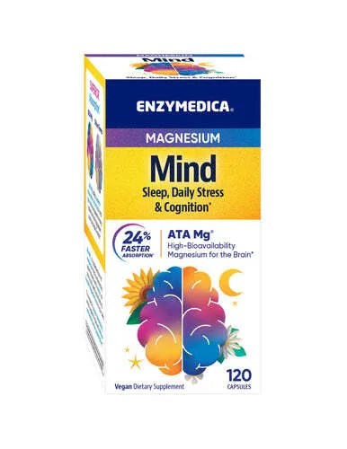ENZYMEDICA Magneesium Ajule Uni, Päevane Stress ja Kognitsioon 120 kapslit