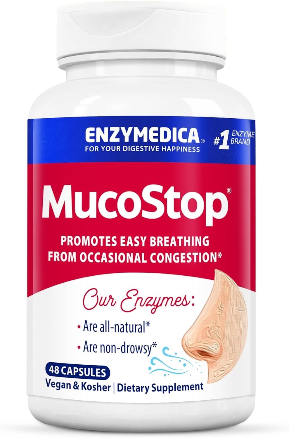 ENZYMEDICA MucoStop 48 kapslit