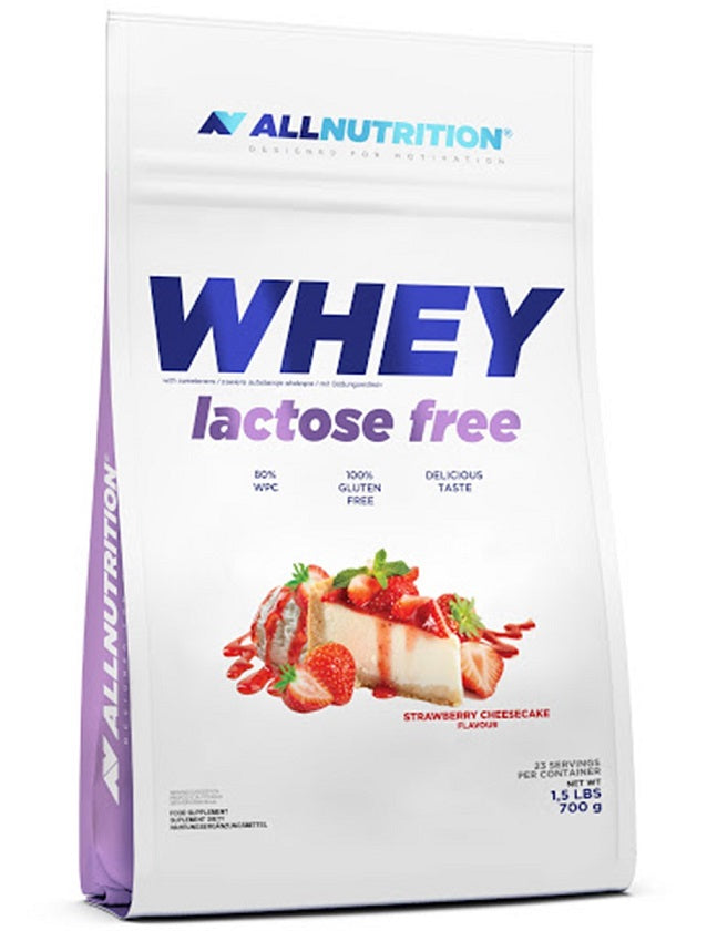 Whey Lactose Free, Strawberry Cheesecake - 700 grams - Allnutrition