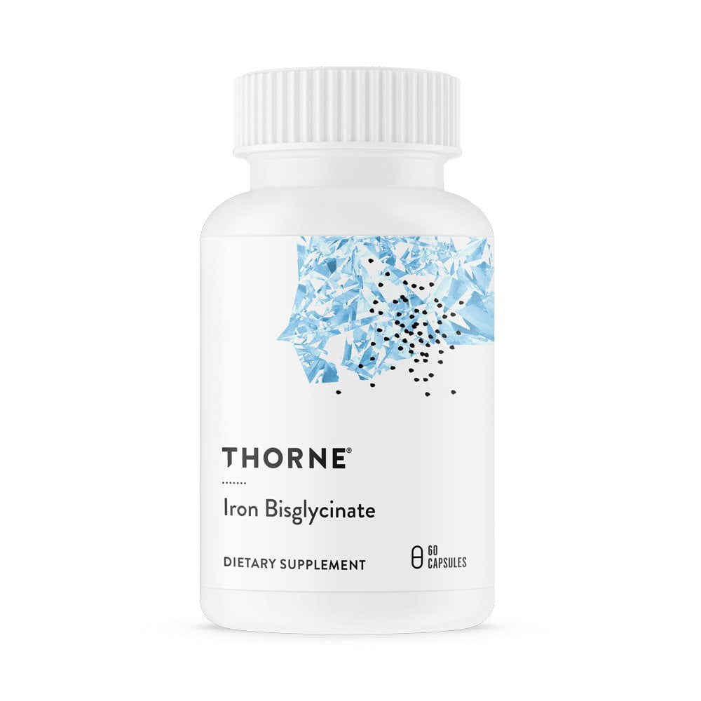 THORNE RESEARCH Raudbisglütsinaat - raud 25 mg 60 kapslit