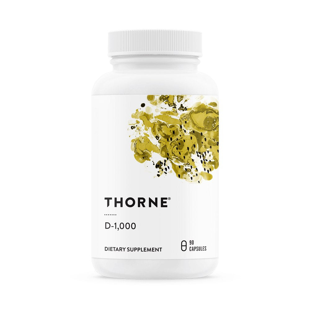 THORNE RESEARCH D-vitamiin-1000 - D3-vitamiin 90 kapslit