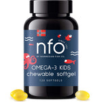 NFO Omega-3 lastele, närimiskapslid, 120 pehmekapslit