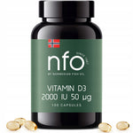 NFO D3-vitamiin 2000 IU 100 kapslit