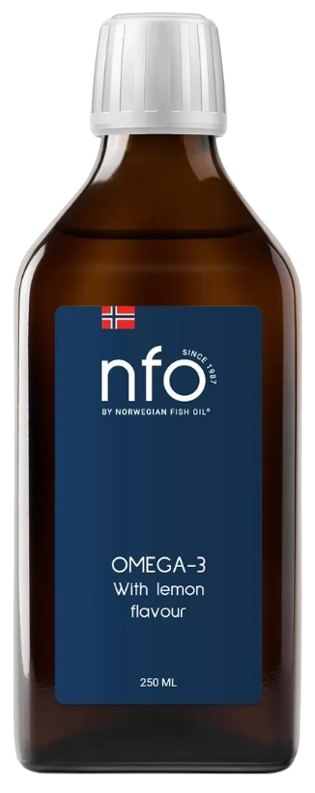 NFO Omega-3 vedelik sidrunimaitseline 250 ml