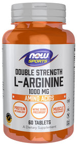 Now Foods L-arginiin 1000 mg Double Strength - L-arginiin 1000 mg 60 tabletti