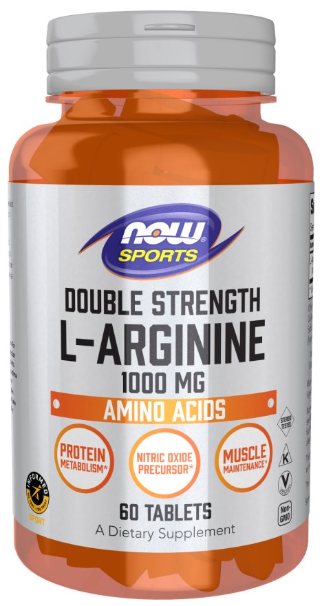 Now Foods L-arginiin 1000 mg Double Strength - L-arginiin 1000 mg 60 tabletti