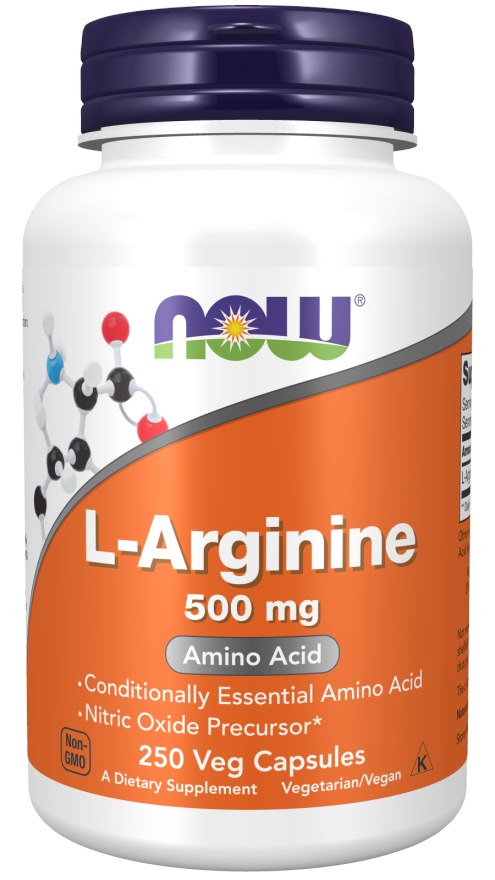 NOW FOODS L-arginiin 500 mg 250 kapslit