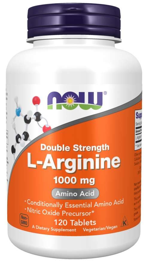 NOW FOODS L-arginiin topeltkontsentratsioon 1000 mg 120 tabletti