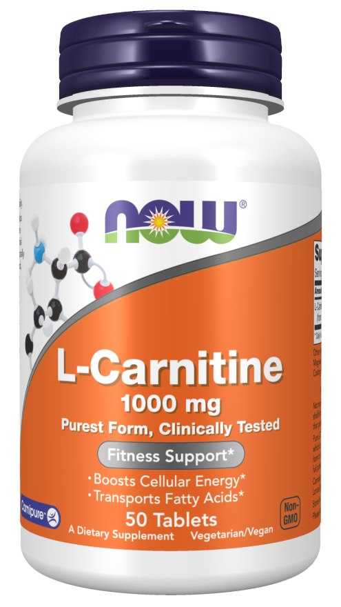 NOW FOODS L-karnitiin 1000 mg 50 tabletti