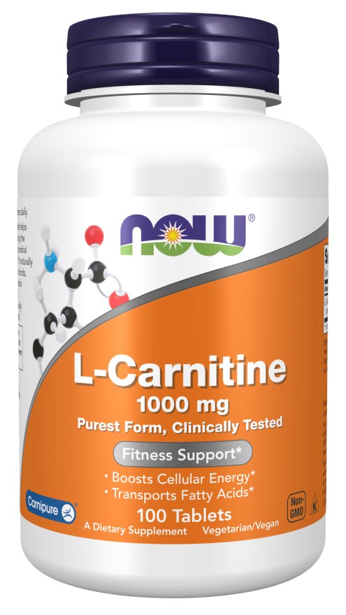 NOW FOODS L-karnitiin - L-karnitiin 1000 mg 100 tabletti