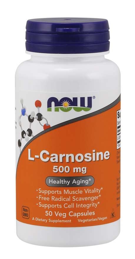 NOW FOODS L-karnosiin 500 mg - L-karnosiin 50 kapslit