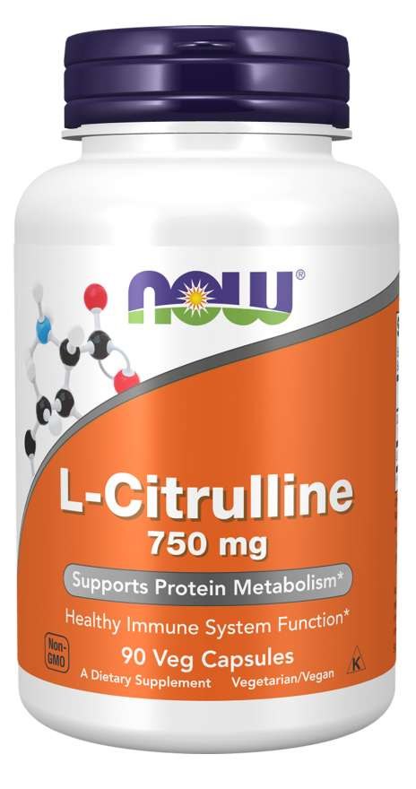 NOW FOODS L-tsitrulliin 750 mg 90 kapslit