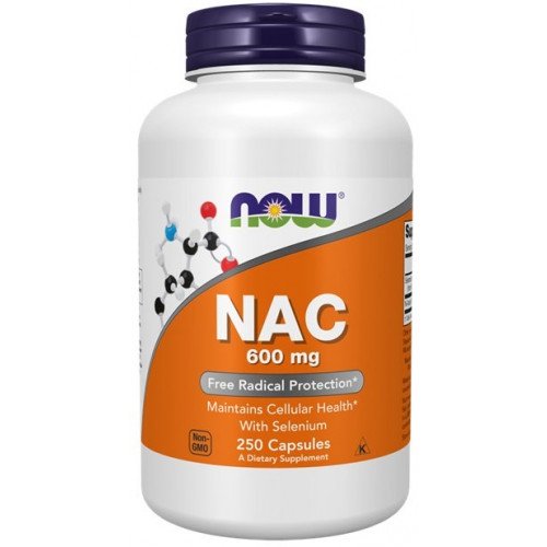 Now Foods NAC - N-atsetüül-L-tsüsteiin 600 mg 250 kapslit