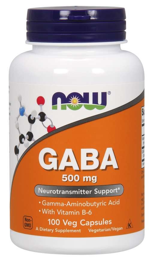 NOW FOODS GABA 500 mg 100 kapsulių - Magnis.lt