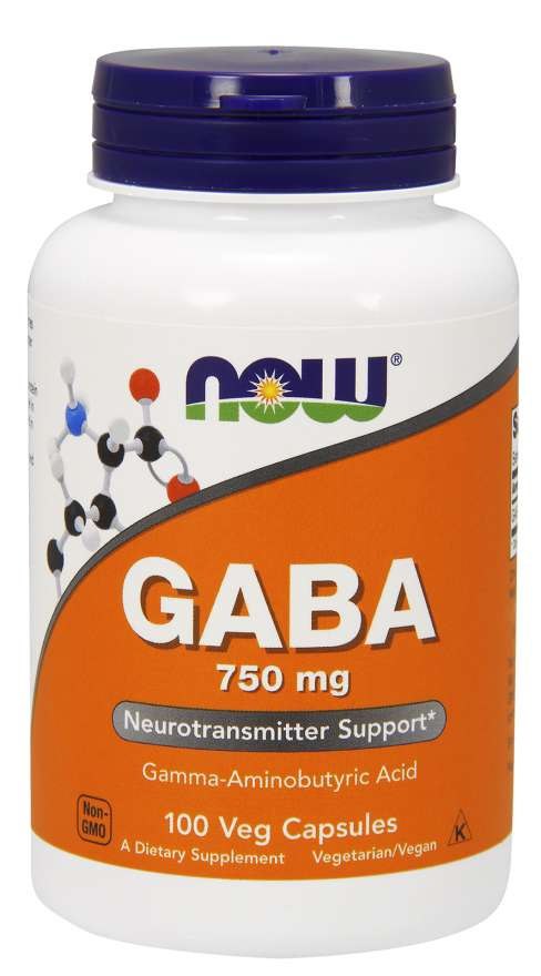 NOW FOODS GABA 750 mg 100 kapslit