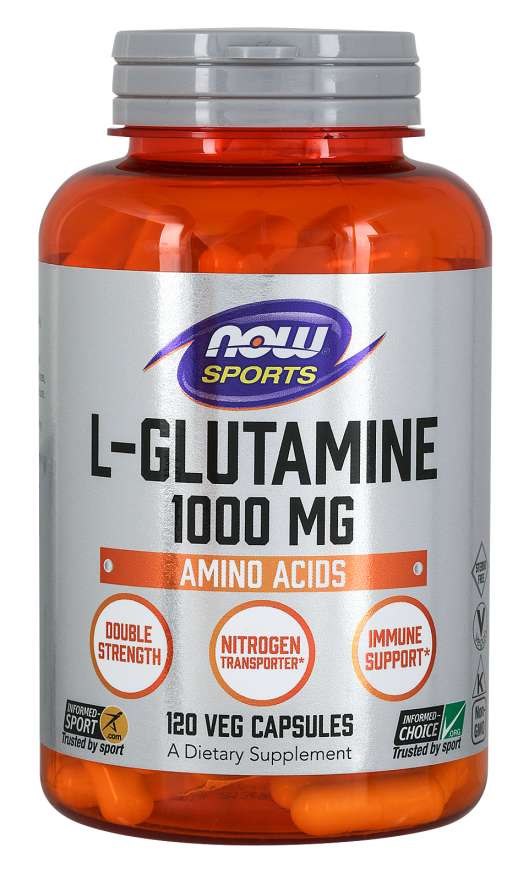 NOW FOODS L-glutamiin 120 kapslit