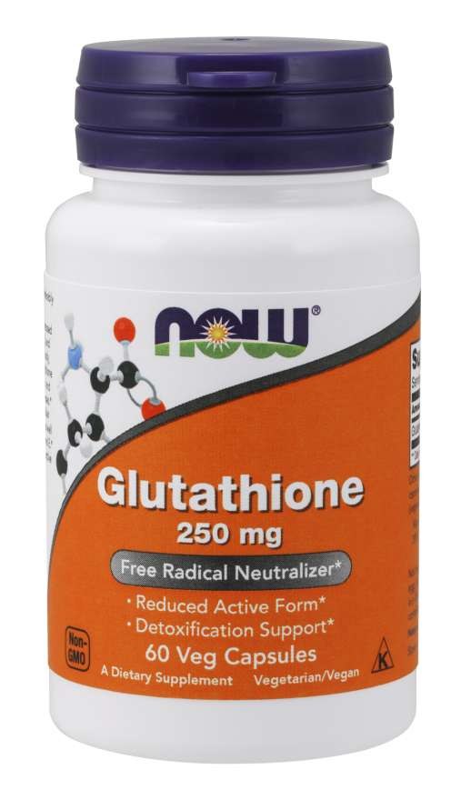NOW FOODS Glutation 250 mg 60 kapslit