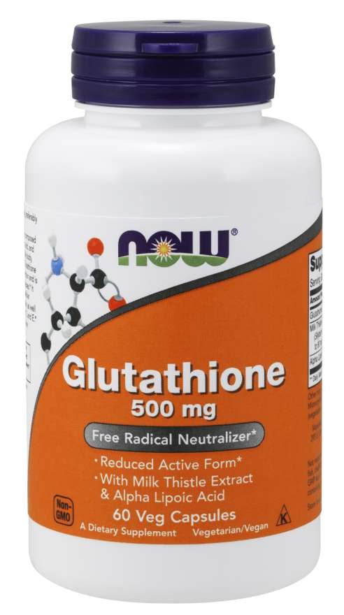 NOW FOODS Glutation 500 mg 60 kapslit