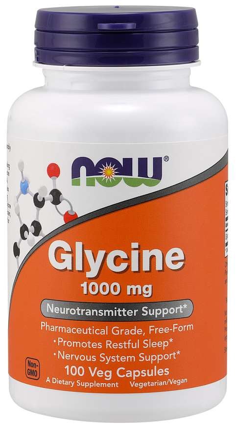 NOW FOODS Glütsiin - Glütsiin 1000 mg 100 kapslit