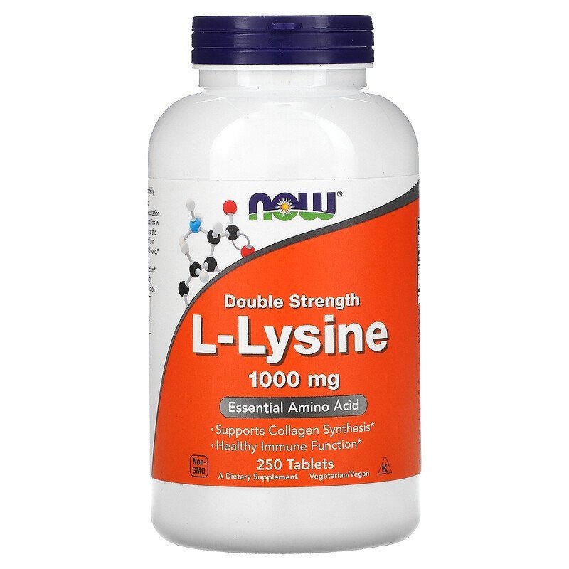 NOW FOODS L-lüsiin 1000 mg 250 tabletti