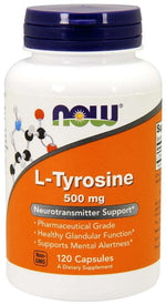 NOW FOODS L-türosiin 500 mg 120 kapslit