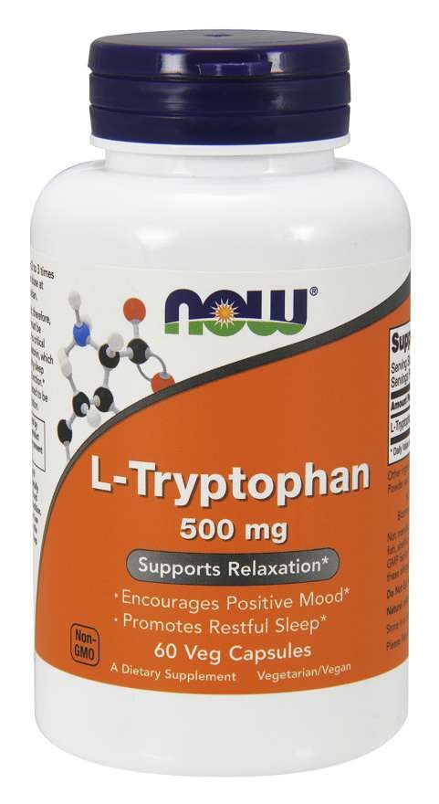 NOW FOODS L-trüptofaan 500 mg 60 kapslit