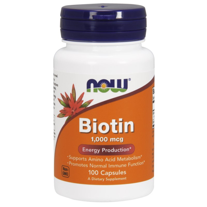 NOW FOODS Biotiin - Biotiin 1000 mcg 100 kaps.