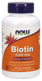 NOW FOODS Biotiin - Biotiin 5000 mcg 120 kapslit