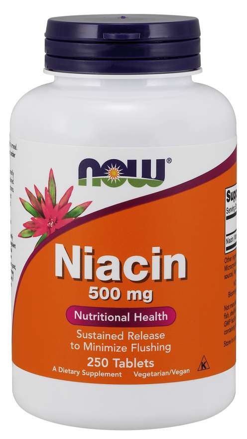 Now Foods B3-vitamiin - Niatsiin Niatsiin 500 mg 250 tabletti