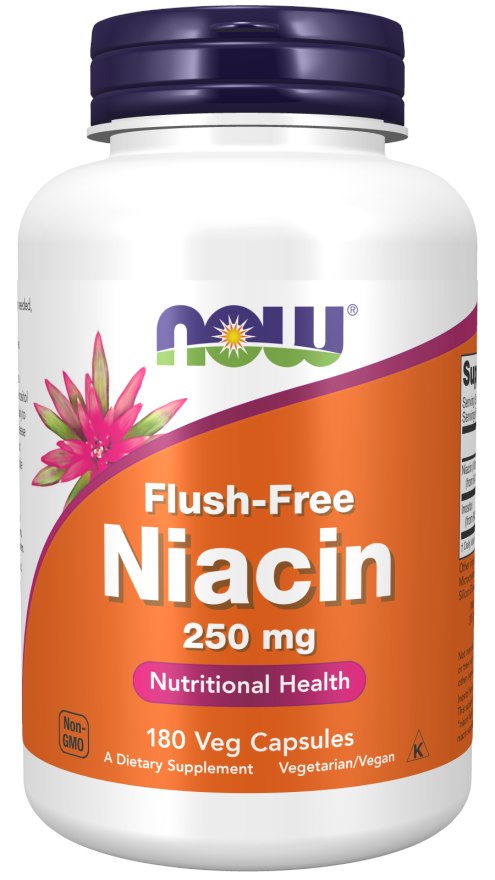Now Foods Non-Flush niatsiin 250 mg 180 kapslit
