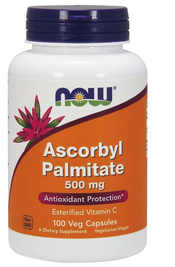 Now Foods askorbüülpalmitaat 500 mg 100 kapslit