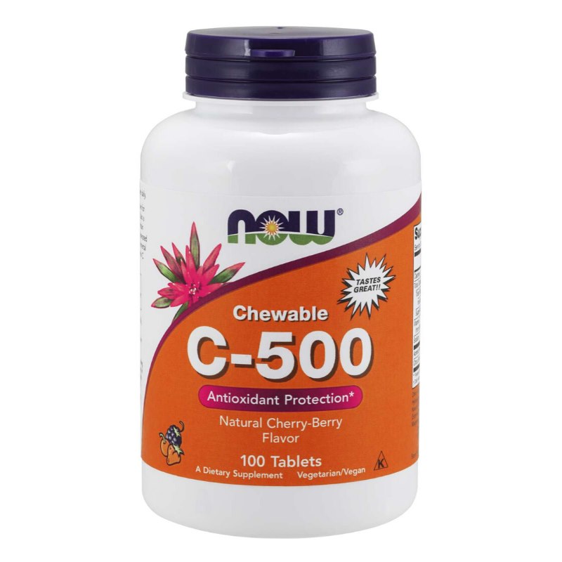 Now Foods C-vitamiin 500 mg 100 tabletti