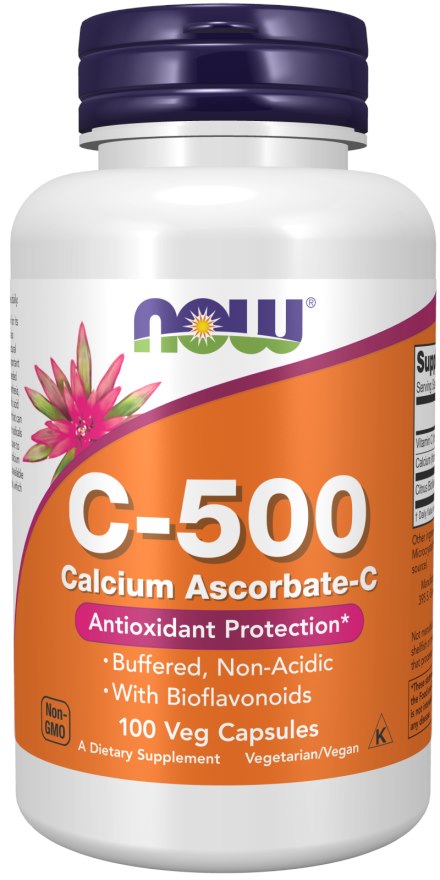 Now Foods C-vitamiin 500 mg puhverdatud 250 kapslit