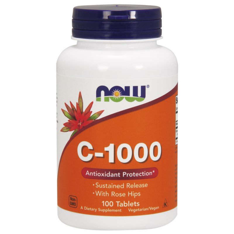 Now Foods C-vitamiin 1000 mg toimeainet prolongeeritult vabastav 100 tabletti