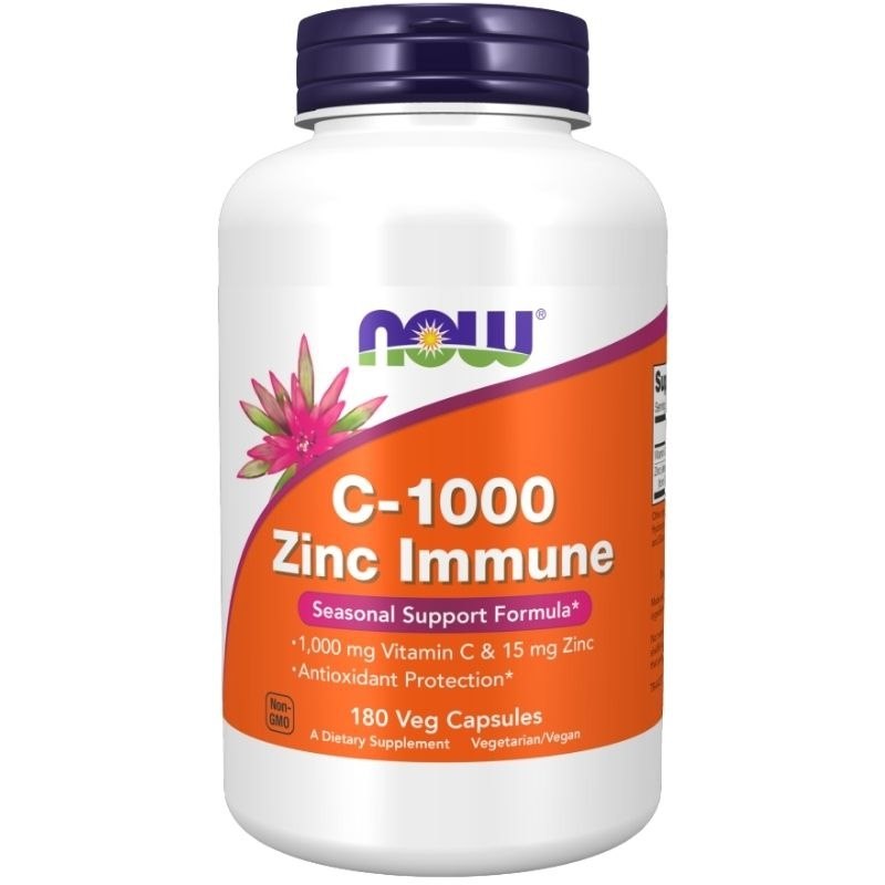 NOW FOODS C-1000 tsink immuunsusele 180 kapslit