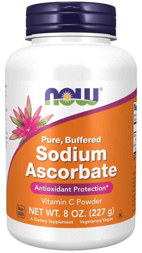Now Foods naatriumaskorbaat – C-vitamiini pulber – puhverdatud C-vitamiin – naatrium-L-askorbaat 227 g