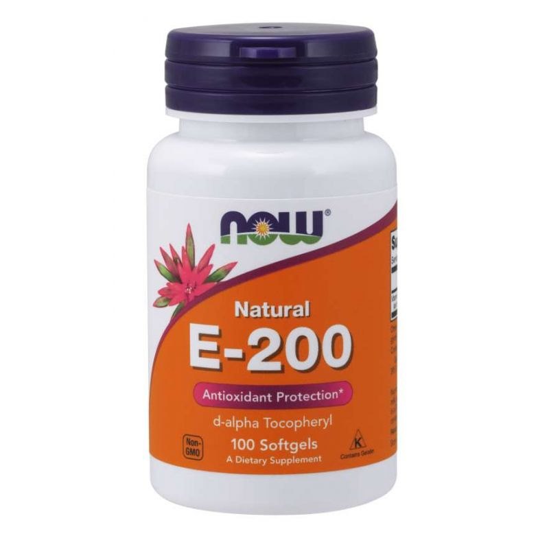 Now Foods E-vitamiin 200 IU 100 kapslit
