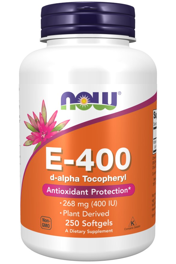 Now Foods vitamiin E 400 IU - 268 mg 250 kapslit