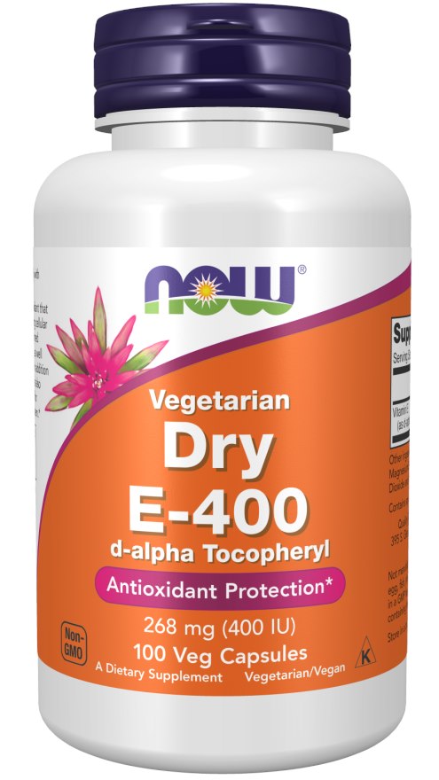 Now Foods vitamiin E-400 Dry 100 kapslit