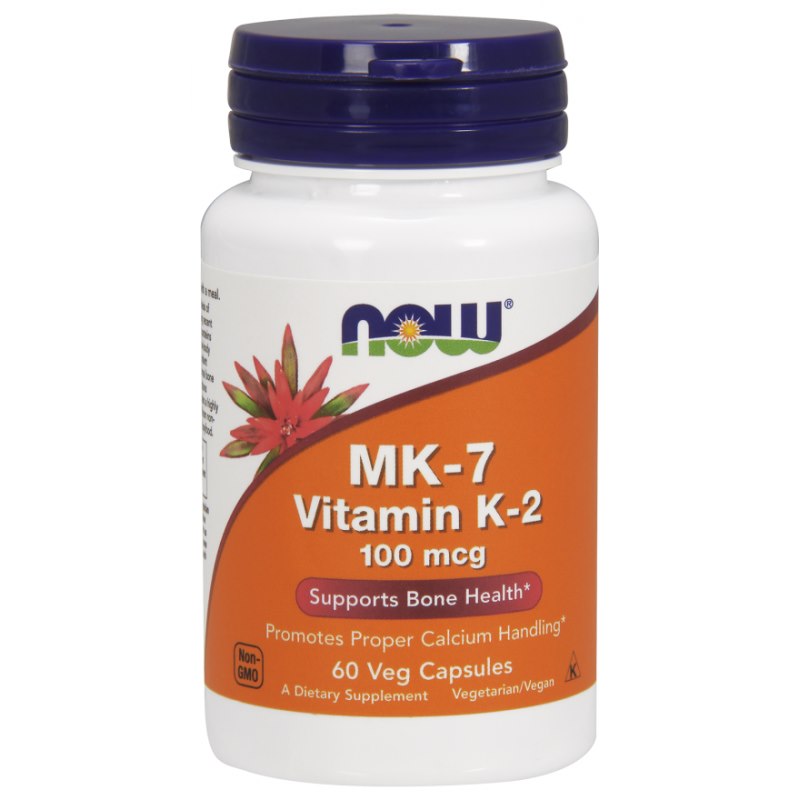 Now Foods vitamiin K2 MK7 100 mcg 60 kapslit