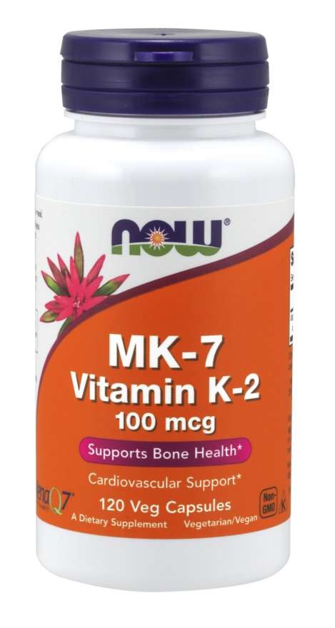 Now Foods vitamiin K2 MK7 100 mcg 120 kapslit