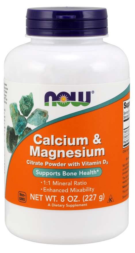 NOW FOODS kaltsium ja magneesium 227 g