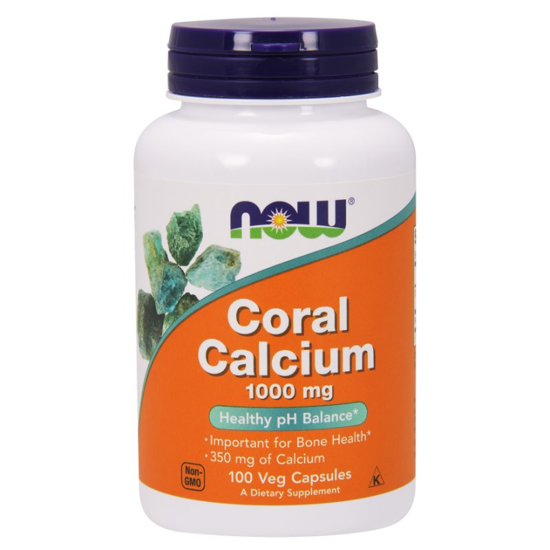 Now Foods Korallkaltsium - Korallkaltsium 1000 mg 100 kaps.