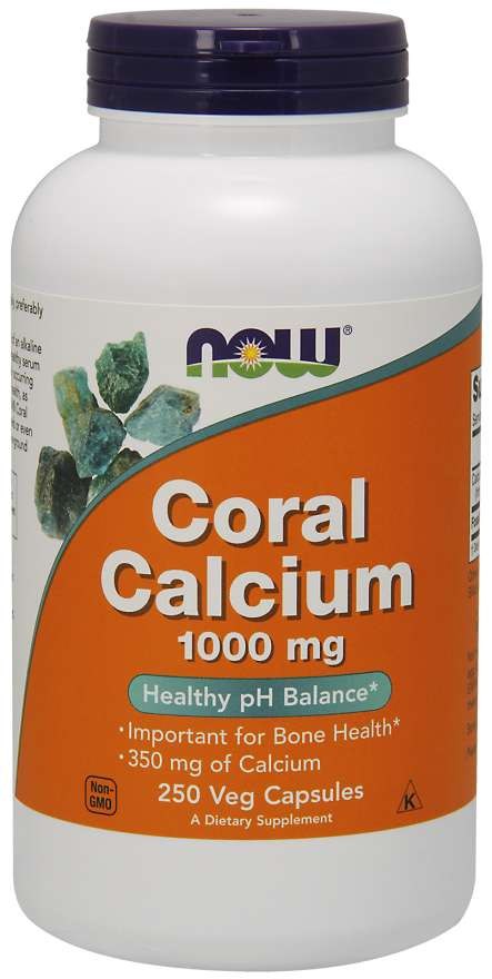 Now Foods Korallkaltsium – Korallkaltsium 1000 mg 250 kapslit