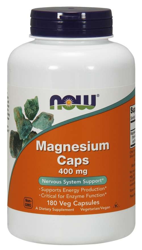 NOW FOODS Magneesiumi kapslid - Magneesium 400 mg 180 kapslit
