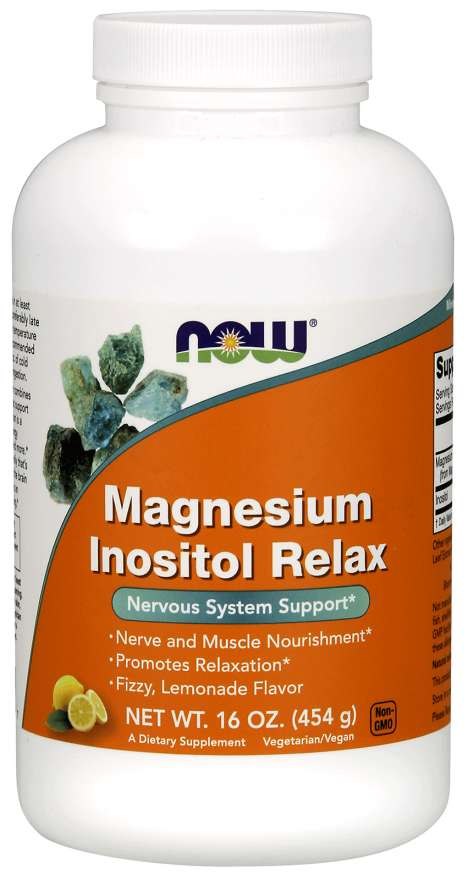 NOW FOODS Magneesium Inositool Relax – magneesium + inositool 454 g